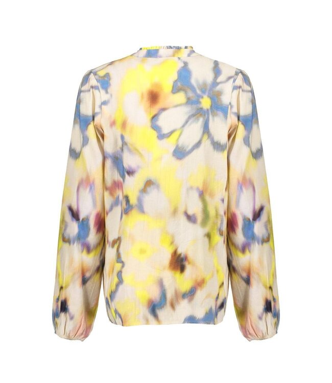 Geisha Blouse 63256-20 ecru/chambray/lemon