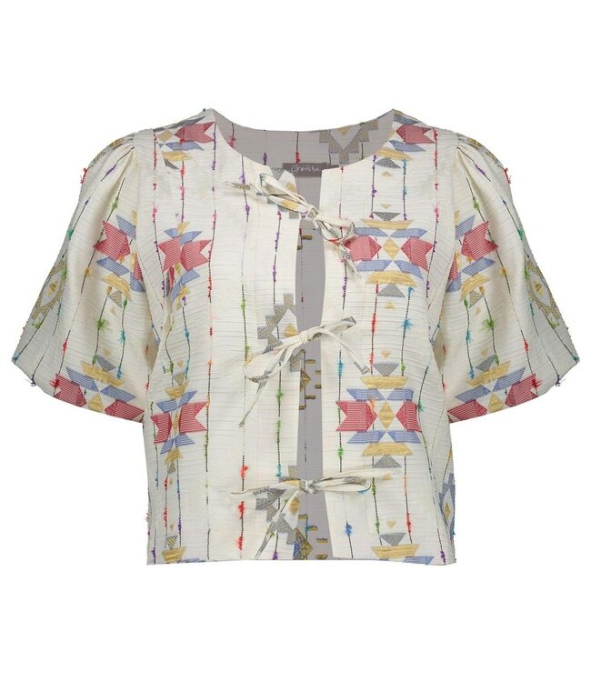 Geisha Jacket 65121-20 ecru/red/gold