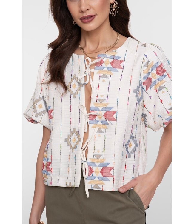 Geisha Jacket 65121-20 ecru/red/gold