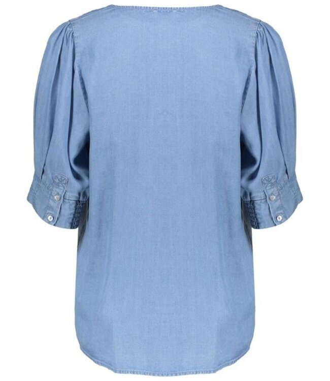 Geisha Blouse Nikita mid blue denim