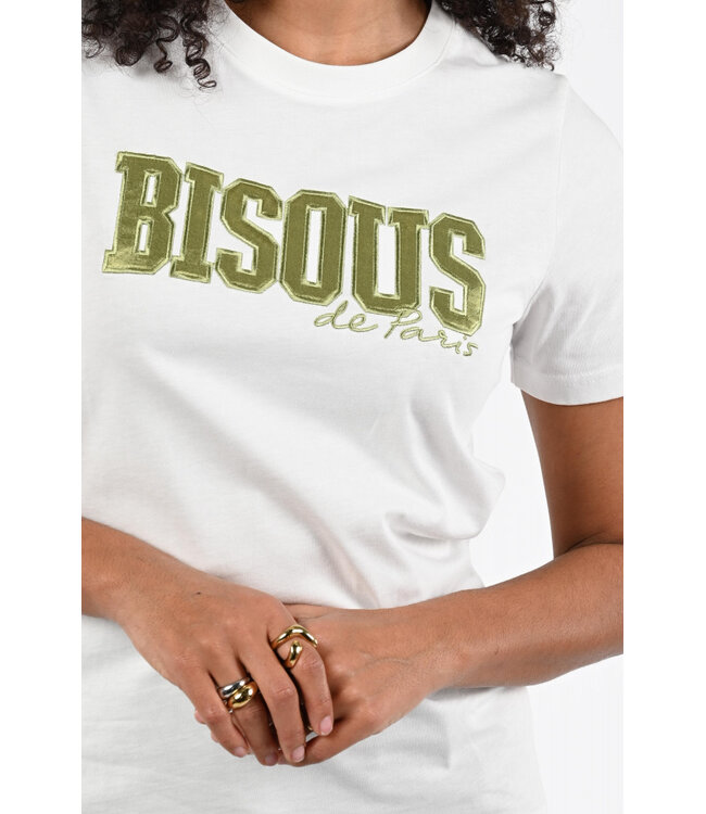 Musthave T-Shirt bisous 62072-24 off white