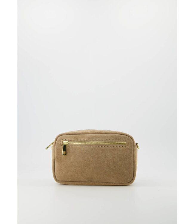 tas Irene suede taupe