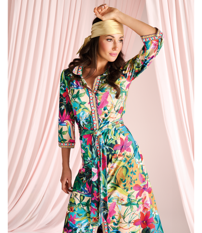 K-Design Maxi jurk met design C410 P135