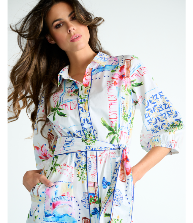 K-Design Maxi jurk met design P087