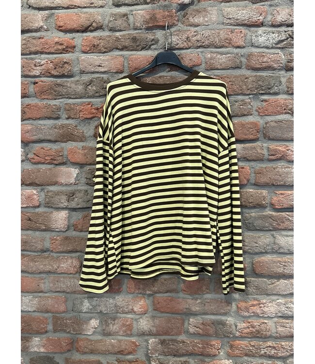 Musthave top Baby stripe yellow/brown