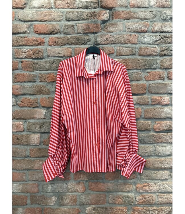 Musthave blouse Wave pink/red one size