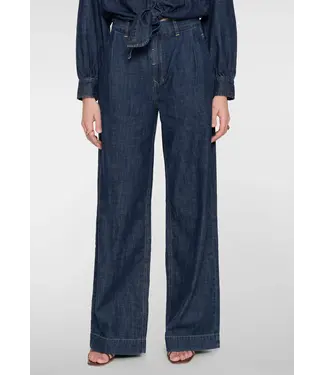 Geisha Jeans wide 61009-10 dark blue denim washed