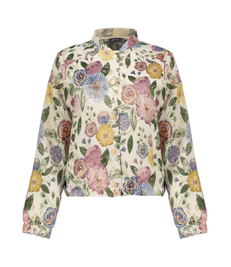 Geisha Bomber jacket 65090-26 sand/green/gold