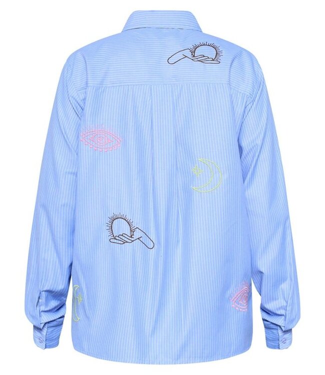 Sisters Point Blouse IBISA-SH2 blue stripe multi