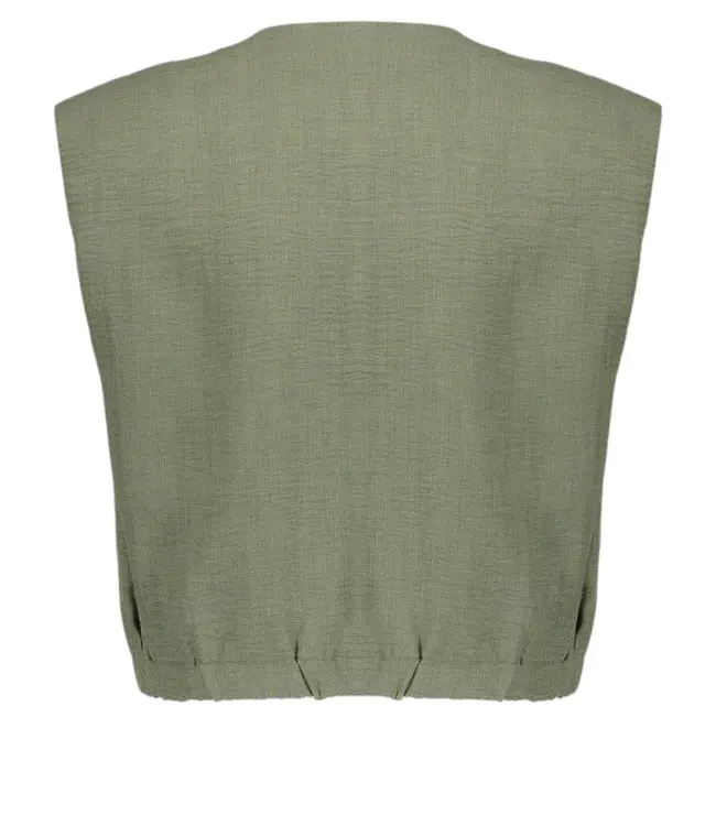 Geisha Blouse with pockets 63092-60 dark green