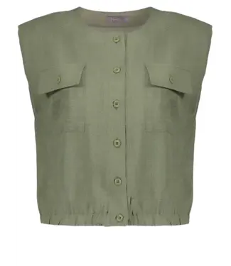 Geisha Blouse with pockets 63092-60 dark green