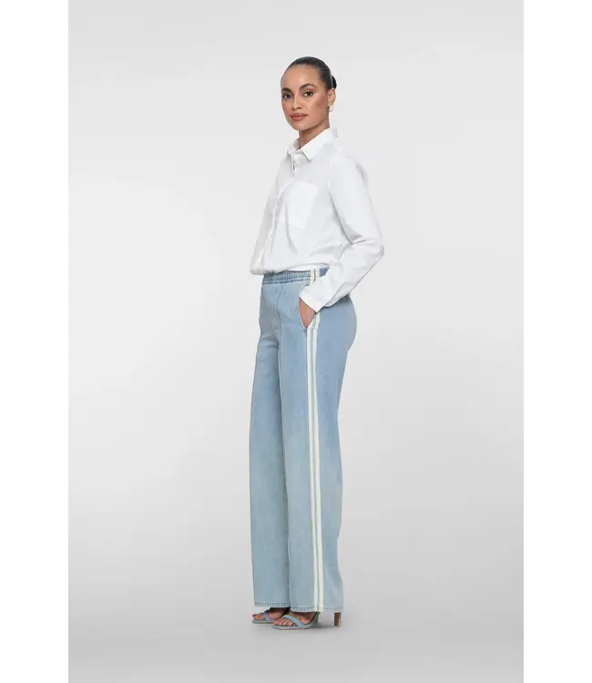 Geisha Trackpants jogdenim 61051-10 bleached denim