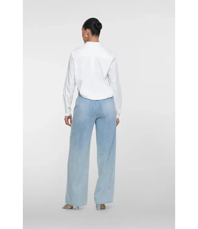 Geisha Trackpants jogdenim 61051-10 bleached denim