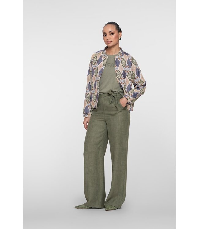 Geisha Pants with strap 61100-60 dark green