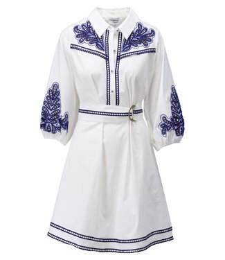 K-Design Jurk met borduursel C732L indigo