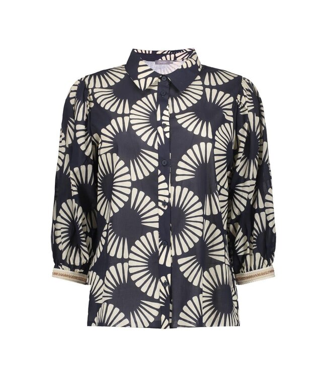 Geisha Blouse 63208-20 black/ecru