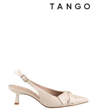 Tango Slingback Noss 1-b off-white leather bow