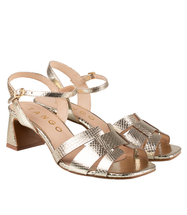 Tango Sandal Katya 8-g platino gold leather
