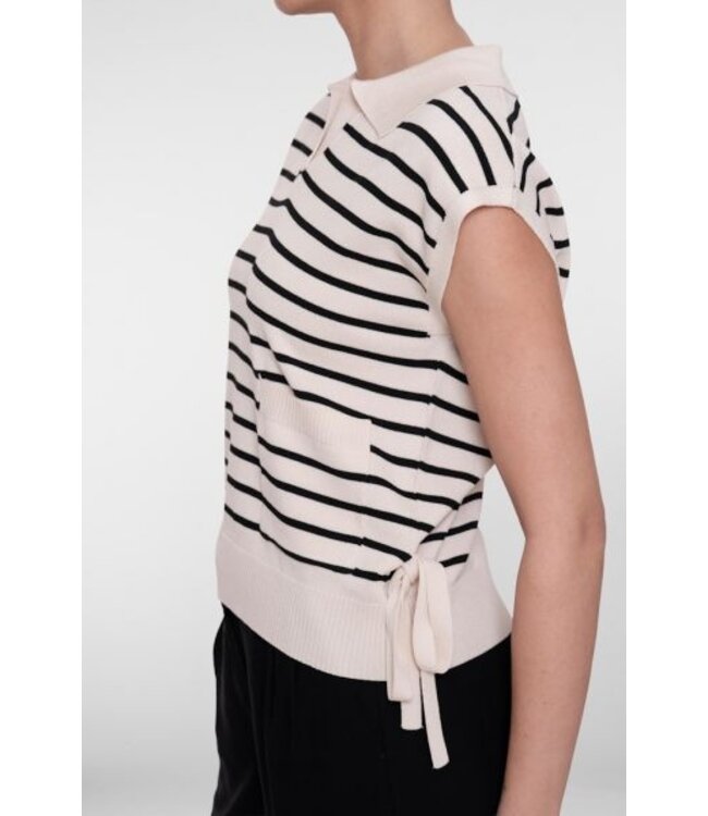 Geisha Pull polo 64003-10 light sand/black