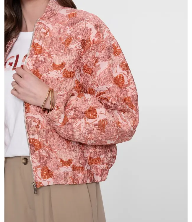 Geisha Bomber jacquard 65032-21 pink combi