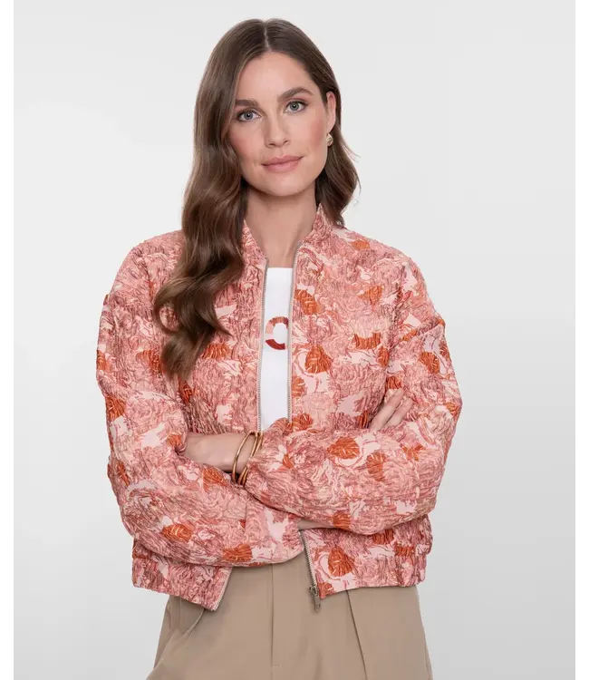 Geisha Bomber jacquard 65032-21 pink combi