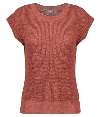 Geisha Pull over sleeveless 64082-70 stone red/ gold