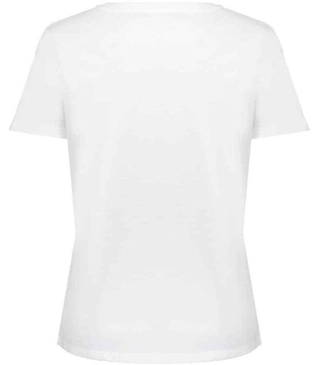 Geisha T-shirt glow 62084-41 off-white/ light pink