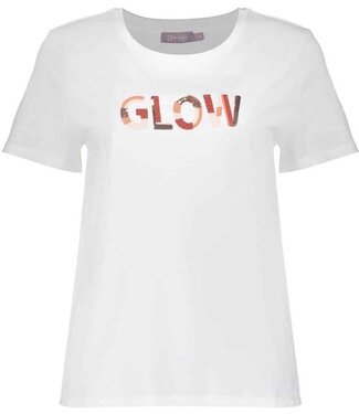 Geisha T-shirt glow 62084-41 off-white/ light pink