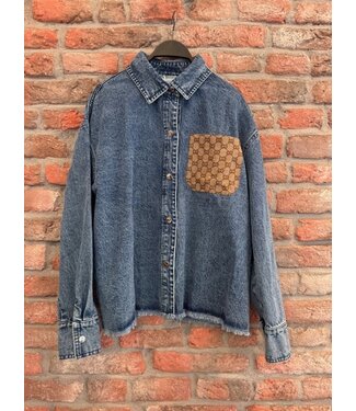 Musthave Blouse A-93213 denim