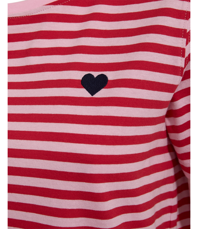 Freequent Tshirt FQMIAN 208288 silver lilac w tune red