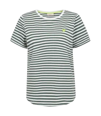 Freequent t-shirt Fqmian-tee 208288 star off-white w. dark forest