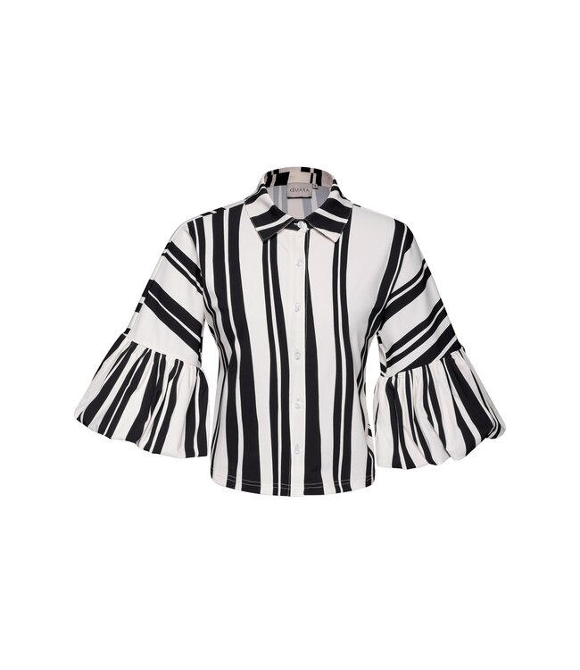 Kimara Blouse Senna stripe a pose