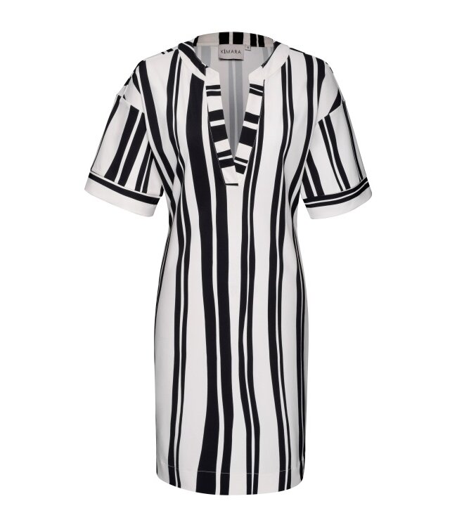Kimara Dress Shelly stripe a pose