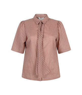 Aaiko Blouse Veronne stripe tie pome granate