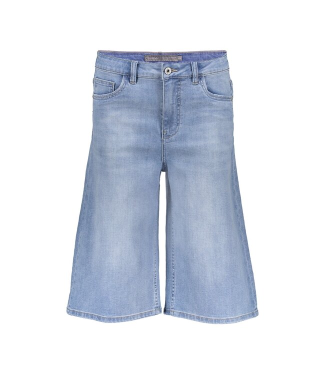 Geisha Jeans short long 61019-10 stonebleach denim