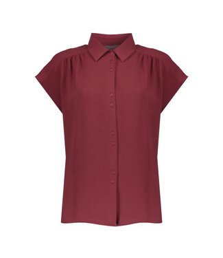 Geisha Blouse with crinckle 63140-21 cherry