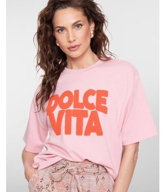 Geisha Sweat scuba 62090-41 light pink/orange