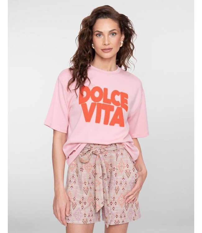 Geisha Sweat scuba 62090-41 light pink/orange