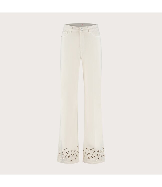florez Jeans Ana flared embro CR0462 soft white