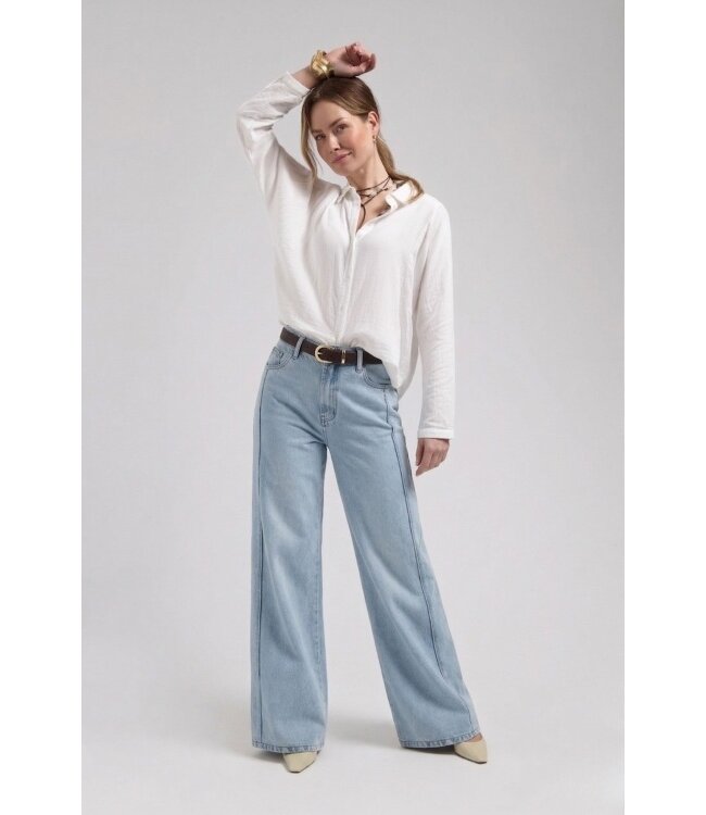 florez Jeans Riley wide leg CR0402 bleached denim