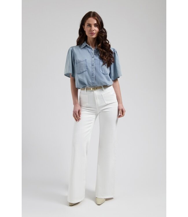 florez Jeans Ana Flared pocket CR0103 off white
