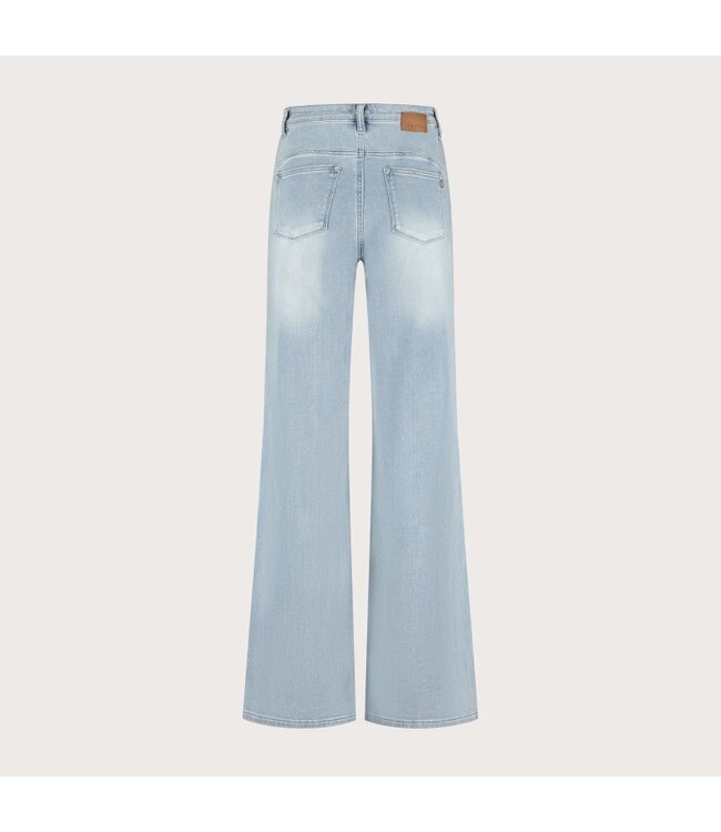 florez Jeans Ana flared pocket CR0103 smooth blue