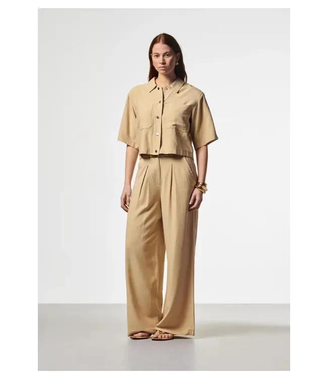 Aaiko Trouser Lotty Fringed ray 560 sand