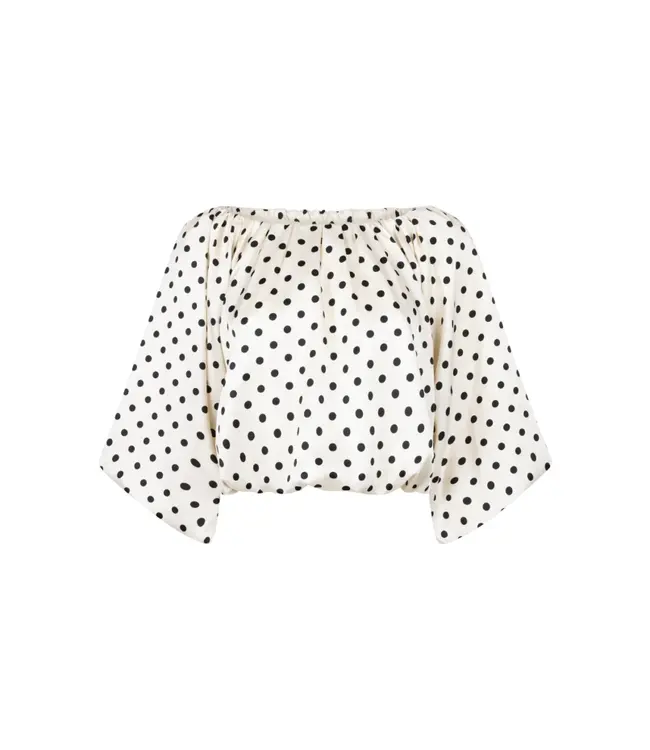 Aaiko Top Maddy dot pes 511 Les blanc