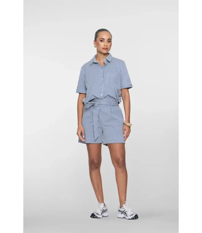 Geisha Short 61427-20 blue/off-white