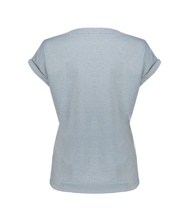 Geisha T-shirt lurex 62351-24 blue