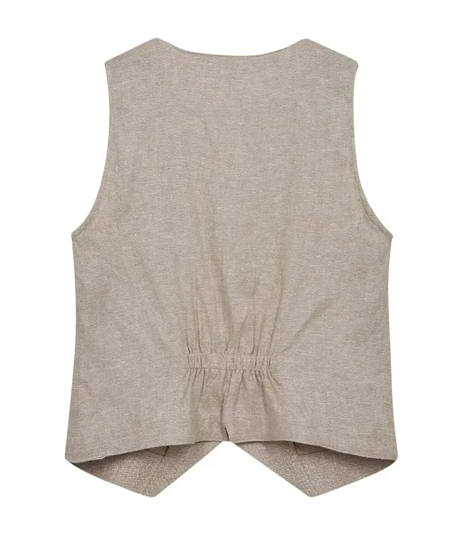 Freequent Waistcoat FQLAVASI 208145 Sand melange w. silver