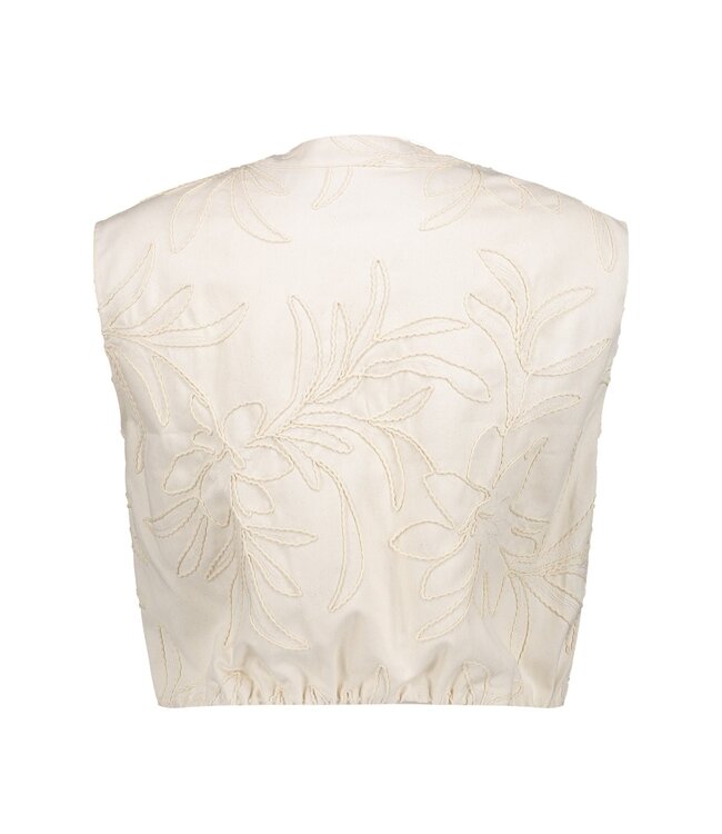 Geisha Gilet embroidery 65307-10 ecru