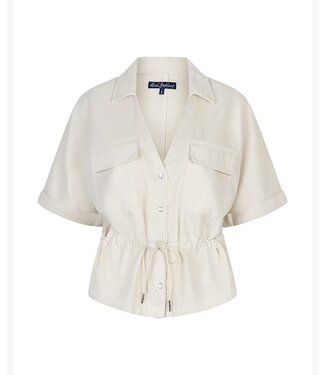 Red Button top Claudette SRB4909 pearl