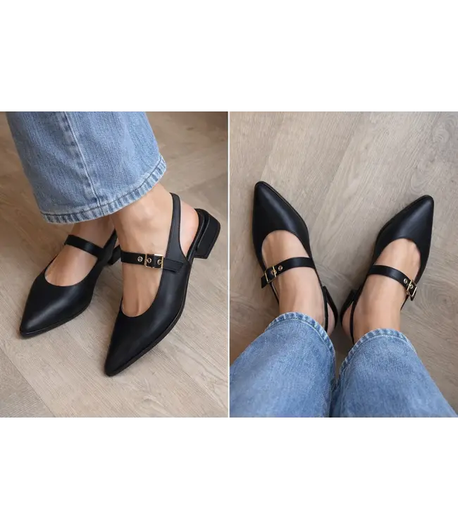 Tango Slingback Lesia 4-a black leather